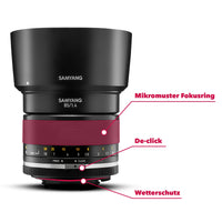 MF 85mm F1.4 MK2 Obiettivo Canon EF per ritratti con messa a fuoco manuale per full frame e APS-C , di seconda generazione per Canon EOS 7D Mark II, EOS 5D Mark IV, EOS 90D, EOS 6D
