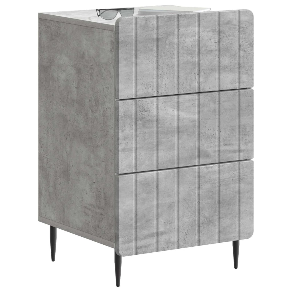 Armadio da Notte con cassetto Grigio Cemento 43x 41 x 68 cm 894328