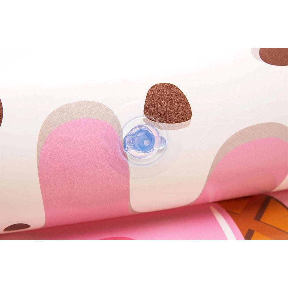 Trade Shop - Piscina Gonfiabile Tonda A 3 Anelli Design Gelato Con Panna Per Bambini 160x38cm 016173 -