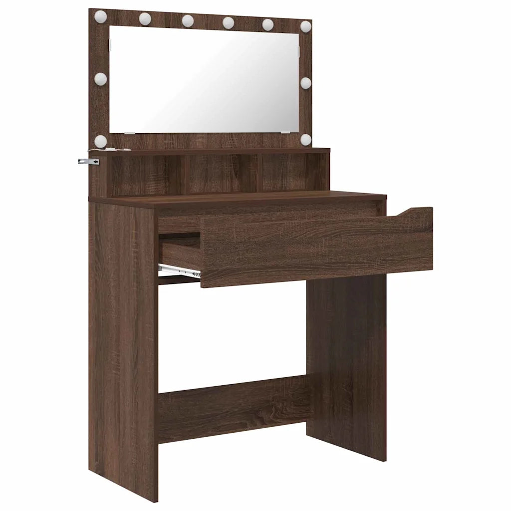 Tavoli da Trucco per Camera da Letto Rovere Marrone