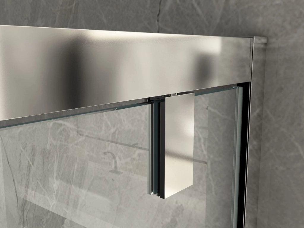 Porta doccia ingresso saloon, cristallo trasparente 6mm h190cm Doliso Poeso Trasparente 6mm,100 cm