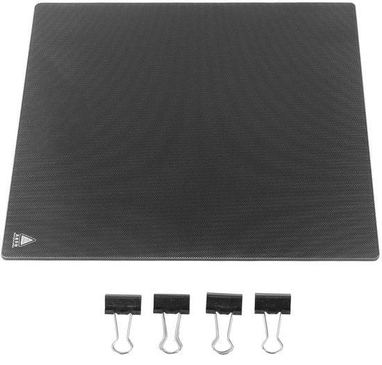 Piattaforma di stampa 3D 290x290mm - Copertura in vetro 4mm - Compatibile con Enter 6 - Resistente al calore fino a 400°C - Facile da pulire - Alta affidabilità