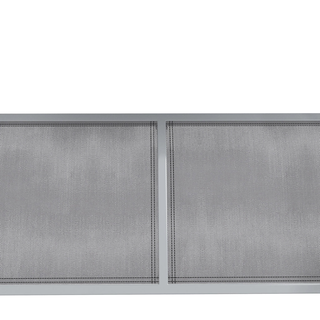 Dondolo da Giardino 3 Posti con Tetto ¨C MINIMAL ¨C Metallo Grigio, 170x110x153 cm