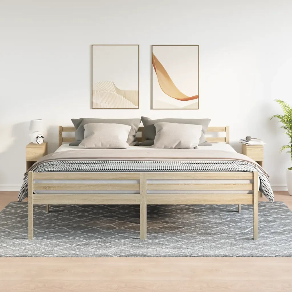 Comodini con Cassetto 2 pz Rovere Sonoma 20x36x60 cm 858700