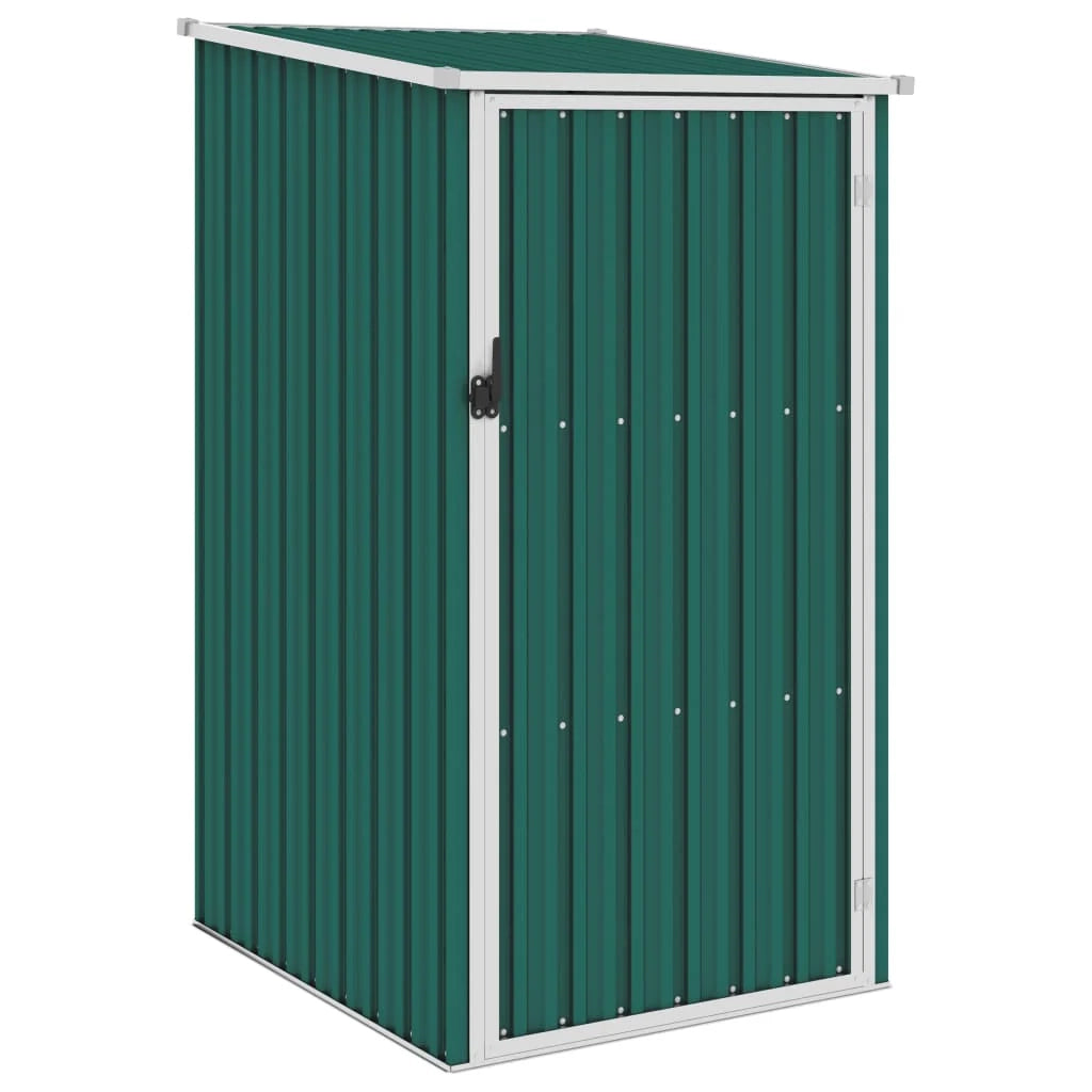 Casetta da giardino cabina ripostiglio casetta da esterno robusta casetta per attrezzi 87 x 98 x 159 cm acciaio zincato verde 02_0022380