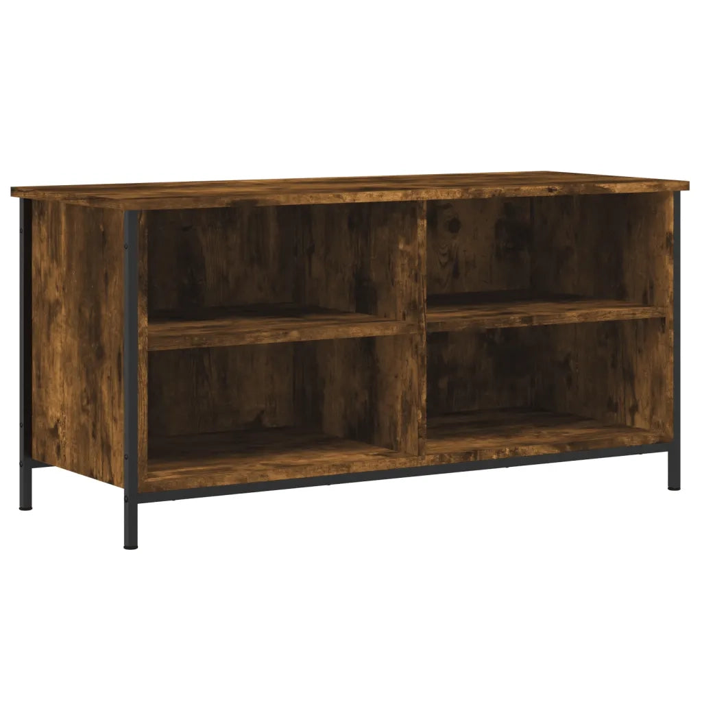 Mobile TV Rovere Fumo 100x40x50 cm in Legno Multistrato 832775
