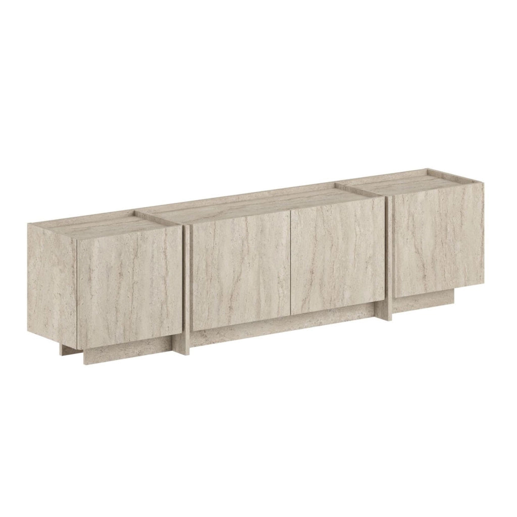 Porta TV in legno "Lowen" - 180 x 35 x 46 cm - Travertino