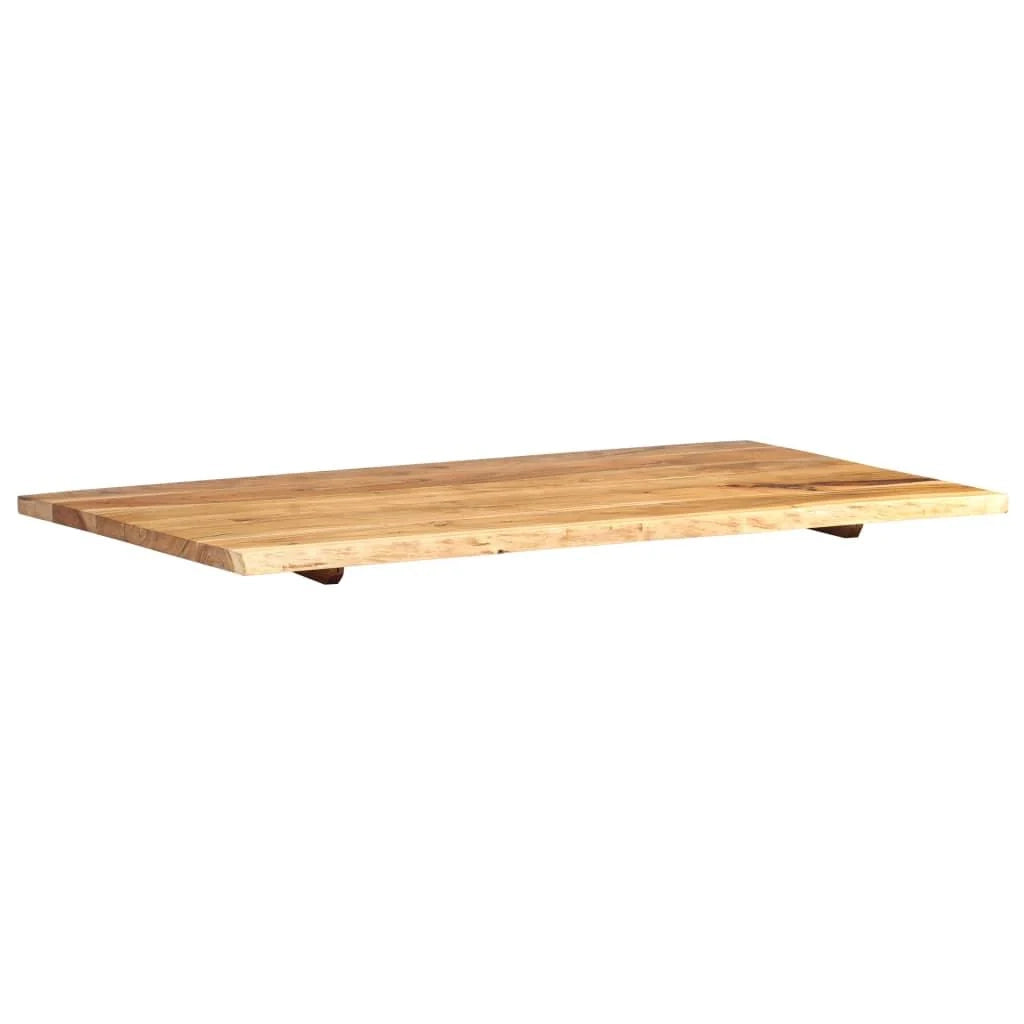 Piano lavabo in acacia mensola sospesa mensola per lavabo piano lavabo 100x55x2,5 cm 02_0003418