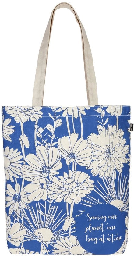 Borsa per spesa in cotone con tasca con chiusura a raccordo, borsa robusta con maniglia, borsa per donne in materiali naturali