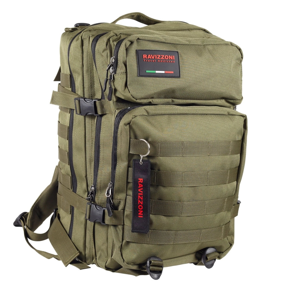 Zaino multiuso da viaggio tempo libero, leggero 30x26x50cm Muntain poliestere verde