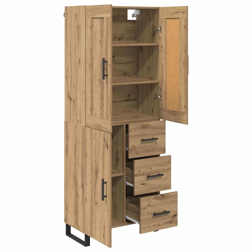 Credenza con cassetto Rovere artigianale 69,5 x 34 x 180 cm 3416055