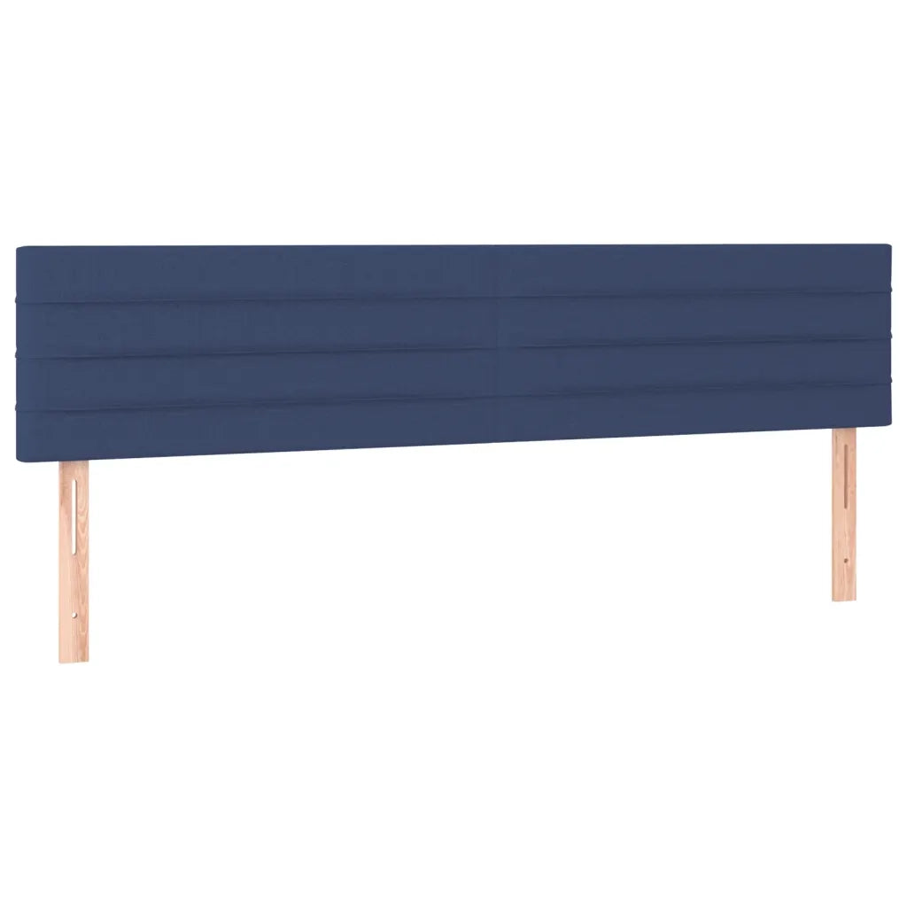 Testiera | Testata Blu 200x5x78/88 cm in Tessuto