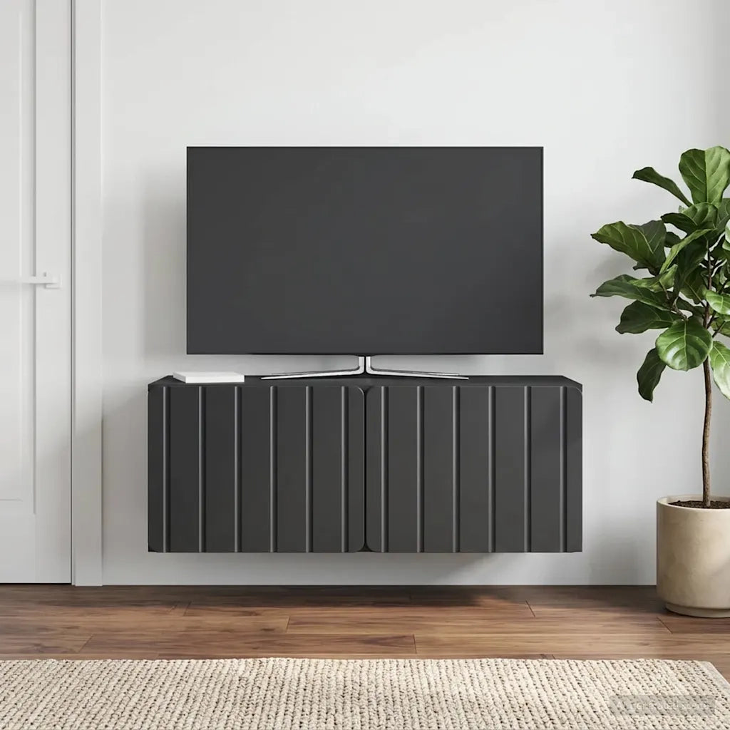 Mobile Porta TV da Muro 78,5 x 31 x 30 cm Nero 898376