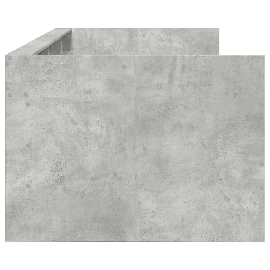 Telaio del letto con storage Grigio Cemento 80 x 200 cm 3429642