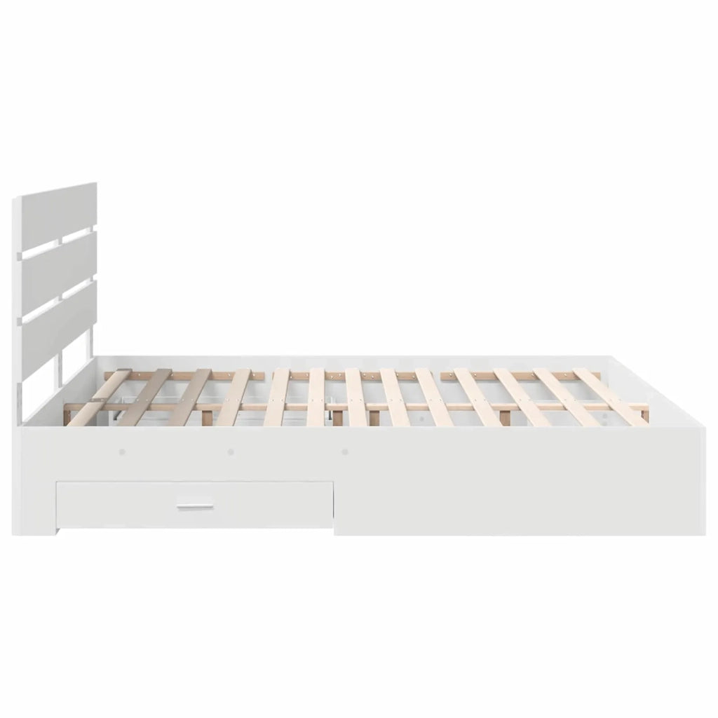 Struttura del letto Bianco 180 x 200 cm Legno multistrato