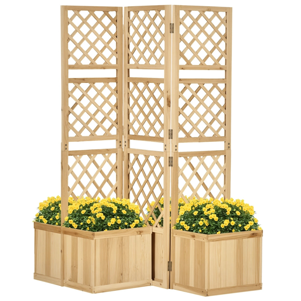 Paravent da Giardino ¨C zephmum ¨C Naturale, Massello, 133x62x165 cm