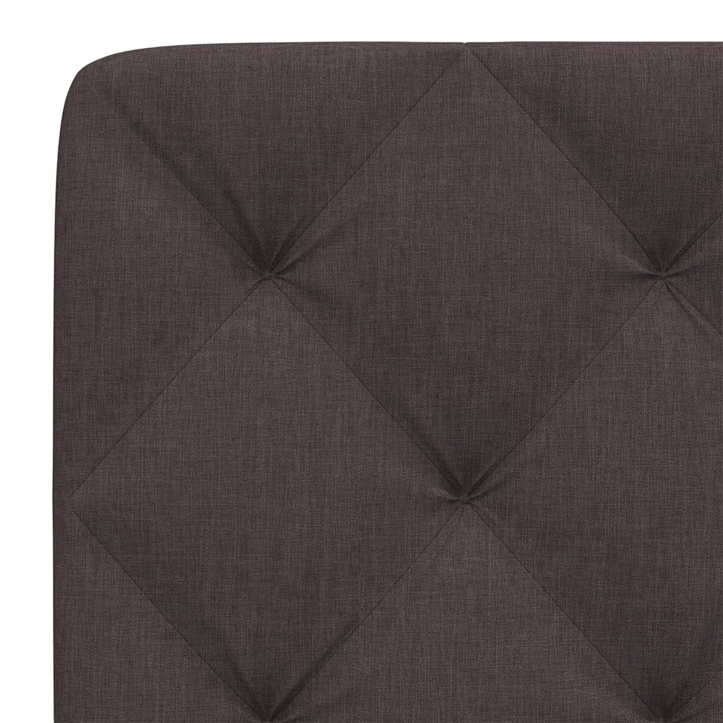 Cuscino Testiera Marrone Scuro 140 cm in Tessuto 4019222