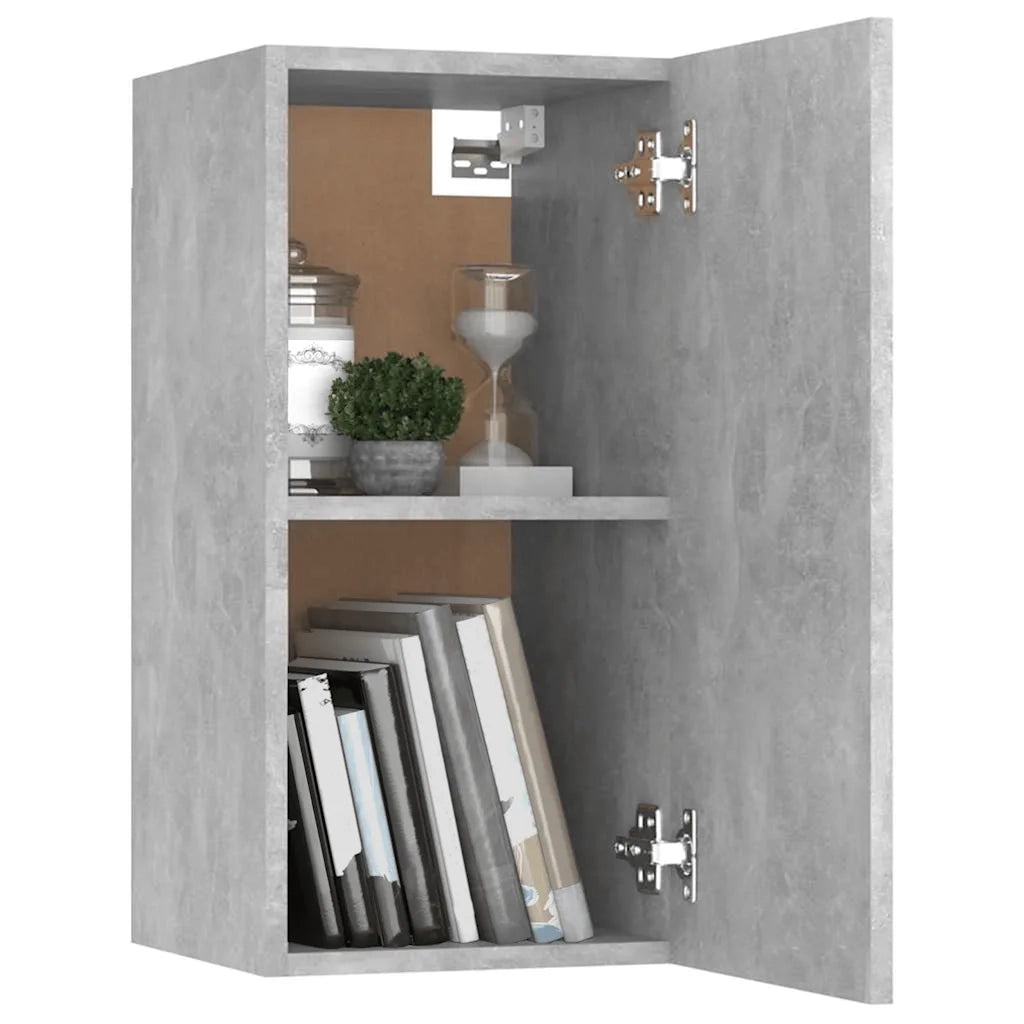 Mobile TV Grigio Cemento 30,5x30x60 cm in Truciolato