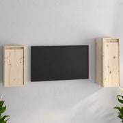 Mobili Porta TV 2 pz in Legno Massello di Pino 3100154