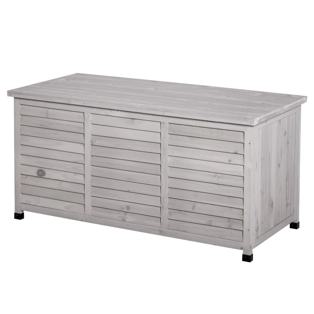 Cassa in Legno per Esterno 284L ¨C zephmum ¨C Grigio 127x56x60 cm