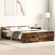 Giroletto con Testiera e Pediera Rovere Fumo 140x200 cm