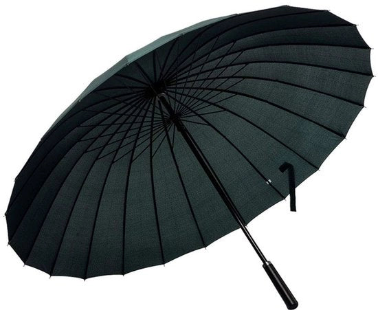 Ombrello da Giardino 24 Righelli - Ombrello da Esterno Opaco - Anti-UV - Ombrello da Mano - Impermeabile - Struttura in Alluminio Robusta - 114 Cm di Diametro - Ombrello per la Pioggia