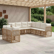 Set di divani da esterno Naturale Poliestere 3437500