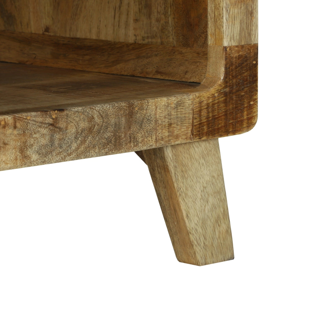 Tavolino da CaffÃ¨ 50x50x35 cm in Legno Massello di Mango Grezzo