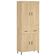Credenza | Madia | Buffet da pranzo | Armadio da pranzo Rovere Sonoma 69,5x34x180 cm in Legno Multistrato
