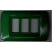 Trade Shop - Placchette Placche In Abs Serie Magic Bticino Compatibili Placca Copriprese Fori - Verde -3 Fori     -