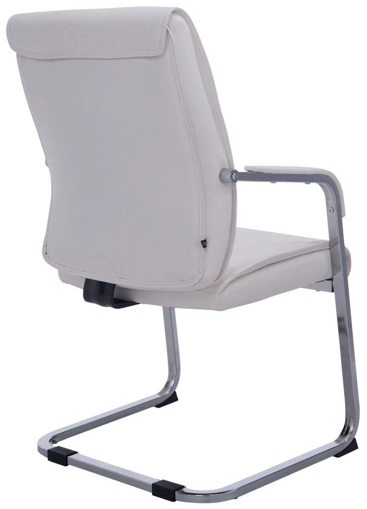 Sedia XL Anubis in similpelle bianco