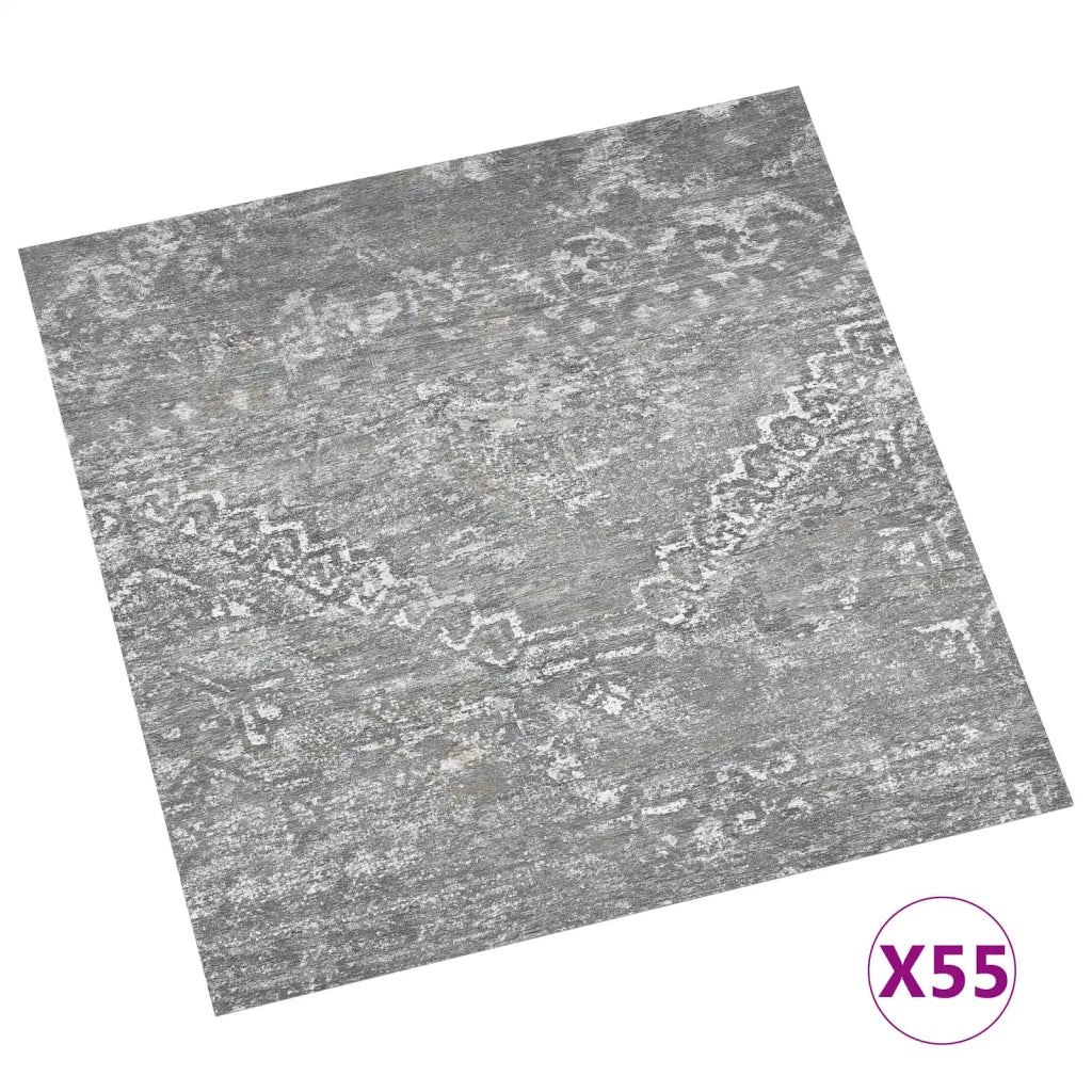 Tavole per Pavimenti 55 pz Grigio Cemento 5,11 m2 PVC CFW9229636