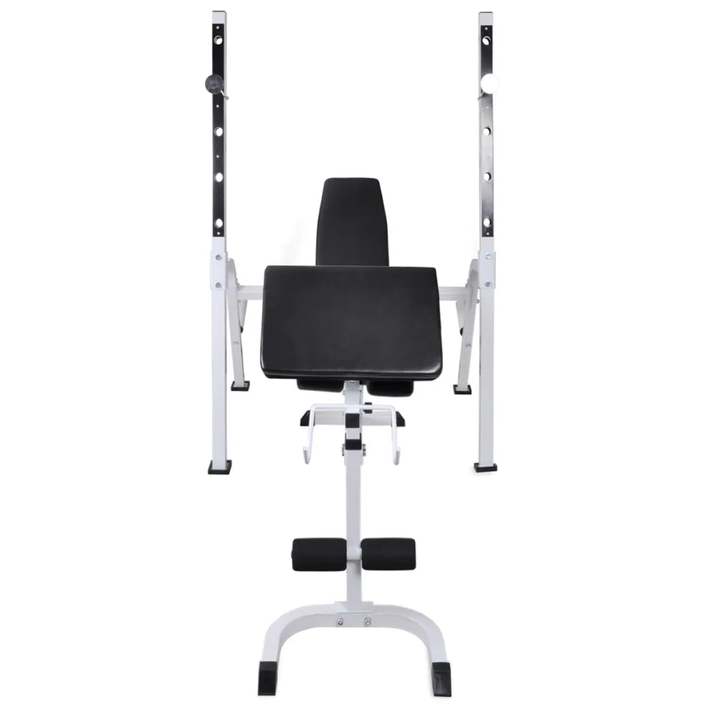 Panca Multifunzione con Bilanciere e Set di Manubri 60,5 kg 275362