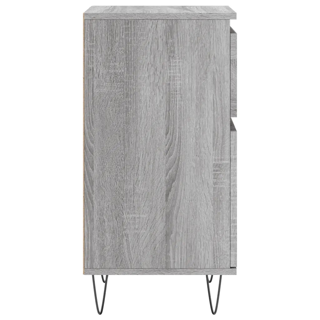 Credenze 2 pz Grigio Sonoma 40x35x70 cm in Legno Multistrato 831161