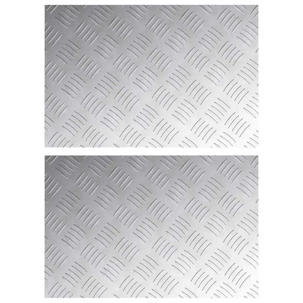 Gradini per Scale 2 pcs Argento 60 x 40 cm Alluminio 4104325