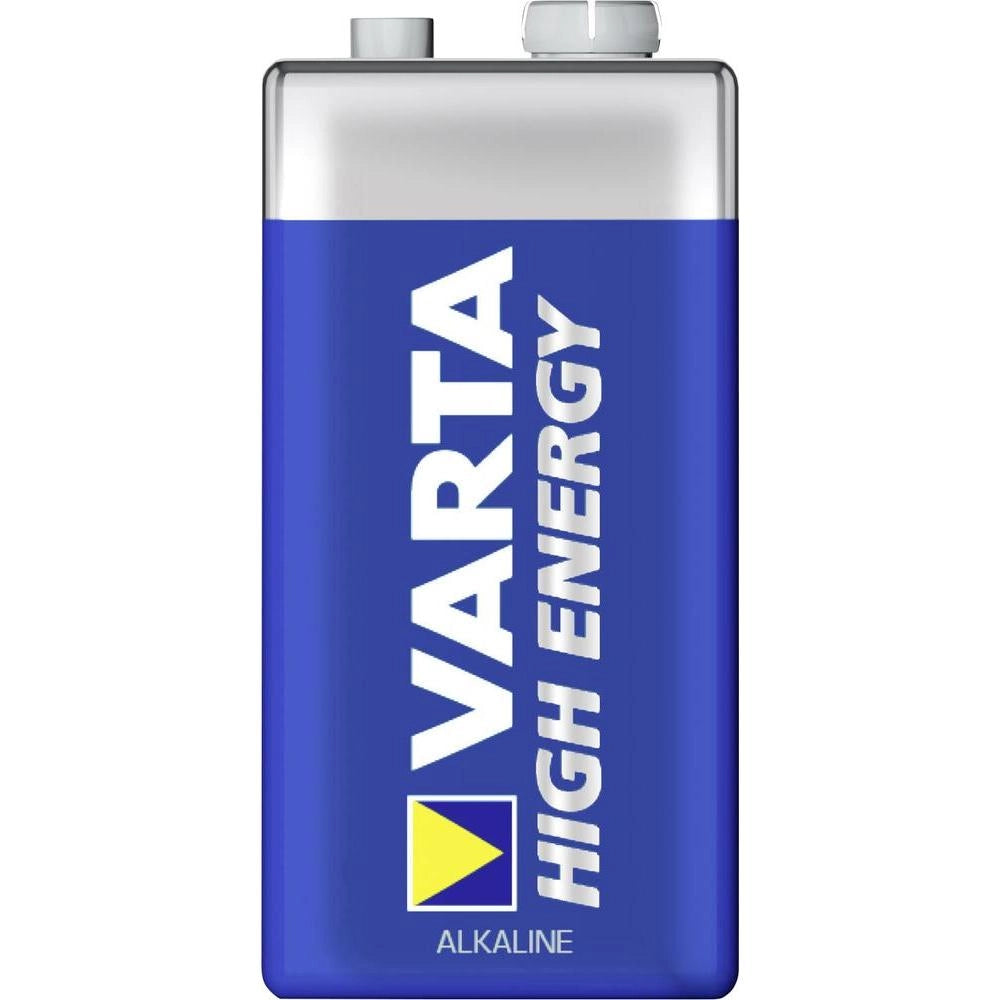 Blister 1 batteria 9V VARTA high energy alcalina 6LR61