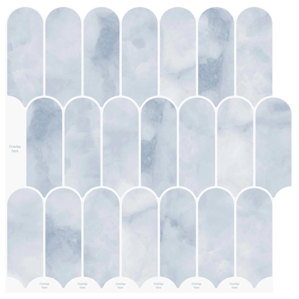 Piastrella Piuma 10 pcs Azzurro 30 x 30 cm Poliuretano e PET 42046204