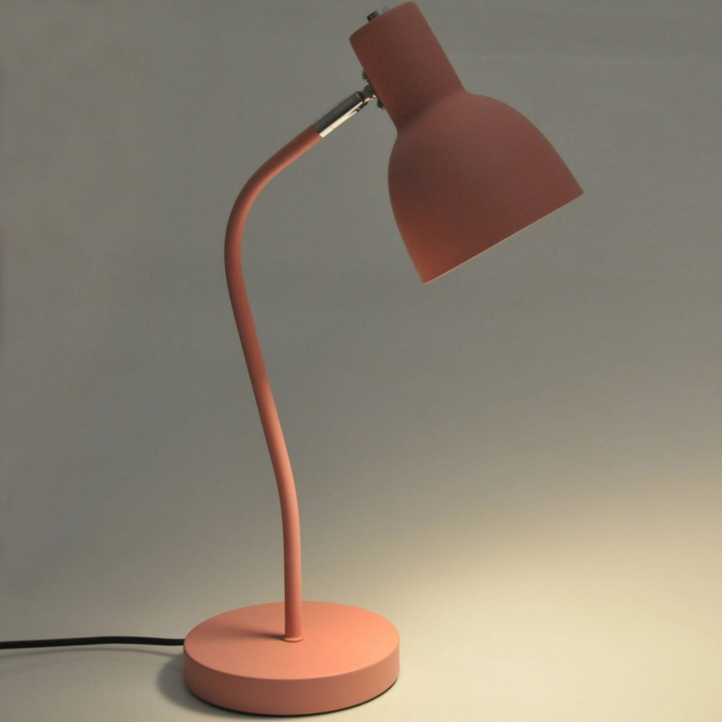 Lampada da scrivania rosa E27 MIMI Polux 50 cm metallo
