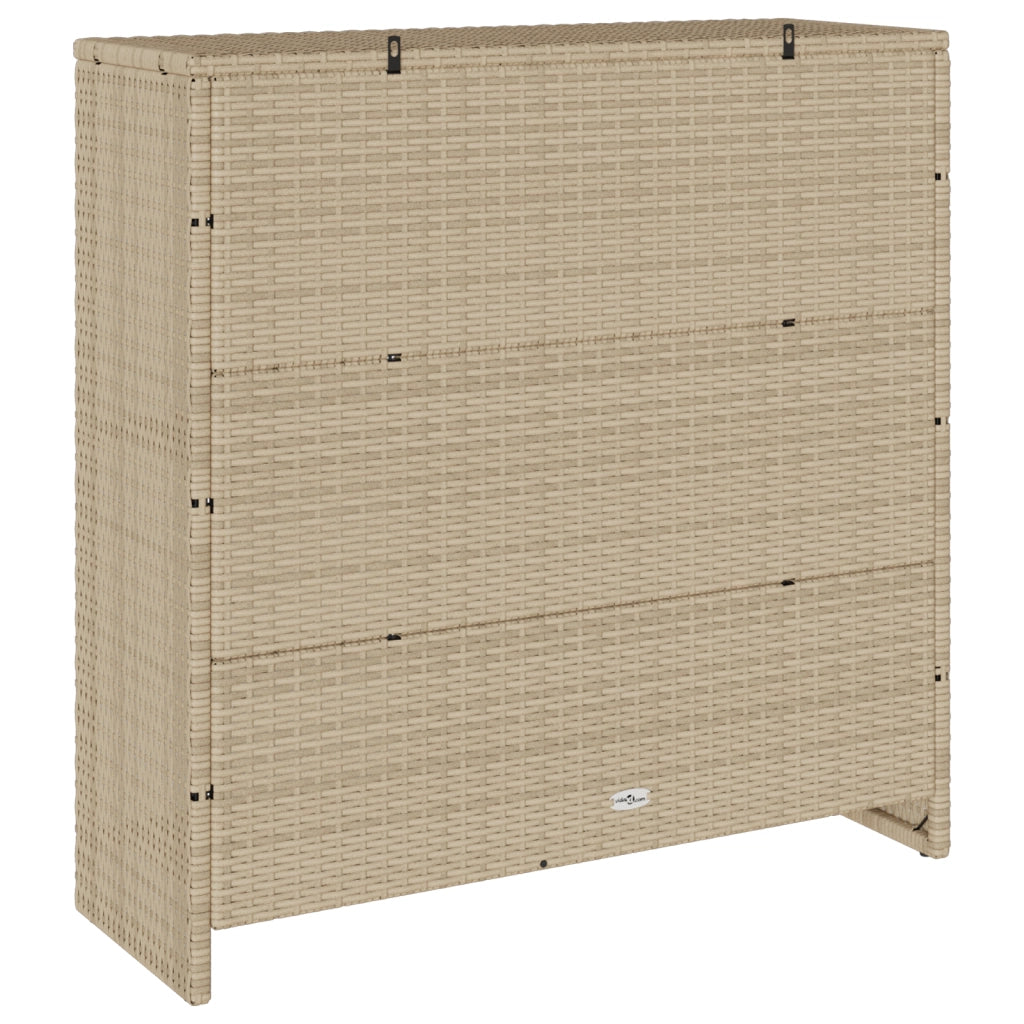 Armadio con lo scaffale Beige 100 x 36 x 102 cm Rattan 4103824