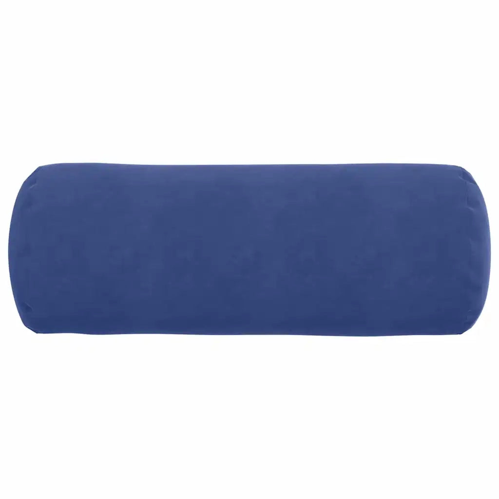 Cuscini a rullo 2 pcs Blu Polizia Ø 25 x 70 cm Tessuto in Cords