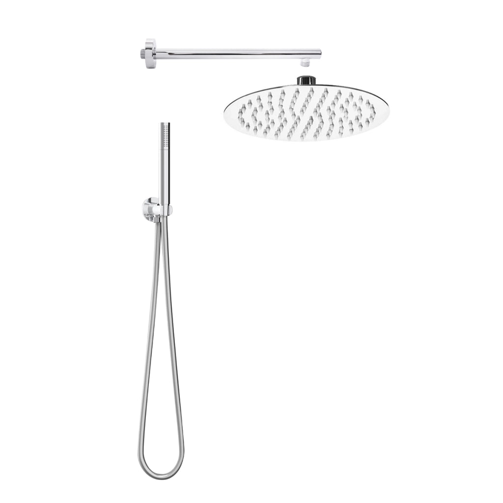 KIT SOFFIONE DOCCIA TONDO SLIM TOP LINE- Cromo Lucido- METAF- pezzi 1