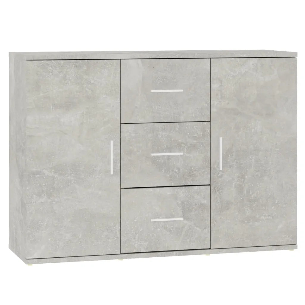 Credenza Grigio Cemento 91x29,5x65 cm in Legno Multistrato 823346