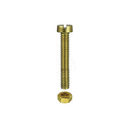Viti per metallo testa cilindrica ottone M5 x 40 - 4 pz.