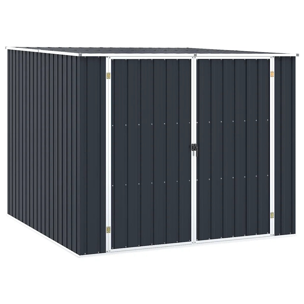 Capanno da Giardino Antracite 195x198x159 cm in Acciaio Zincato 46255