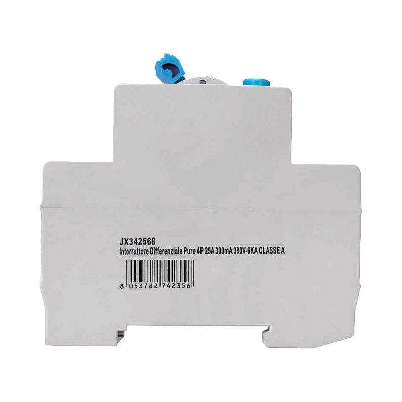 ETTROIT RCCB Interruttore Differenziale Puro Tipo A 3P+N 4M 6000A 300mA 25A AC 400V IP20 IEC61008-1