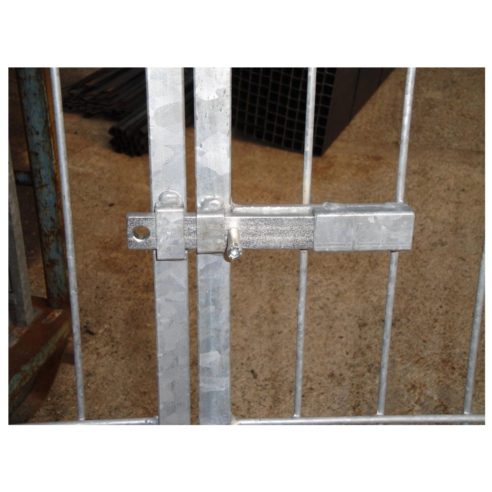 4 pannelli con porta in rete per box cani con zincatura a caldo ciascuno da 100xh180 cm