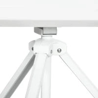 Telo Proiettore da 120" Formato 4:3 in Tessuto a Rete, Plastica e Metallo con Treppiedi, 244x190 cm, Bianco