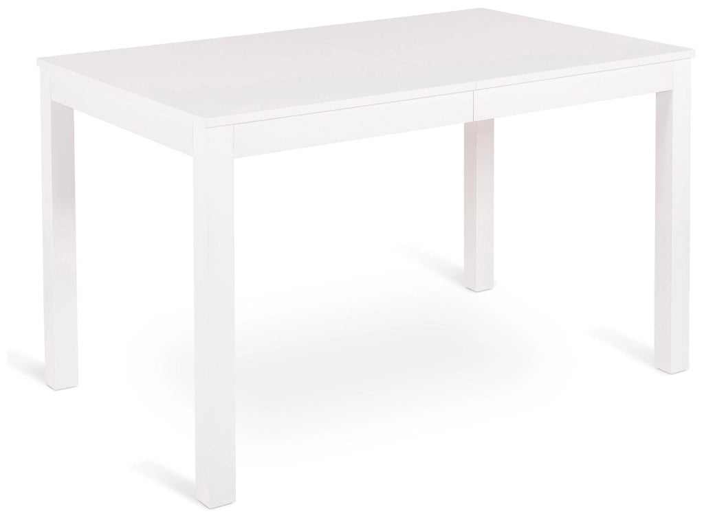 Tavolo Allungabile 130/210x80x76 cm in Legno Top in Melaminico Bianco Frassinato