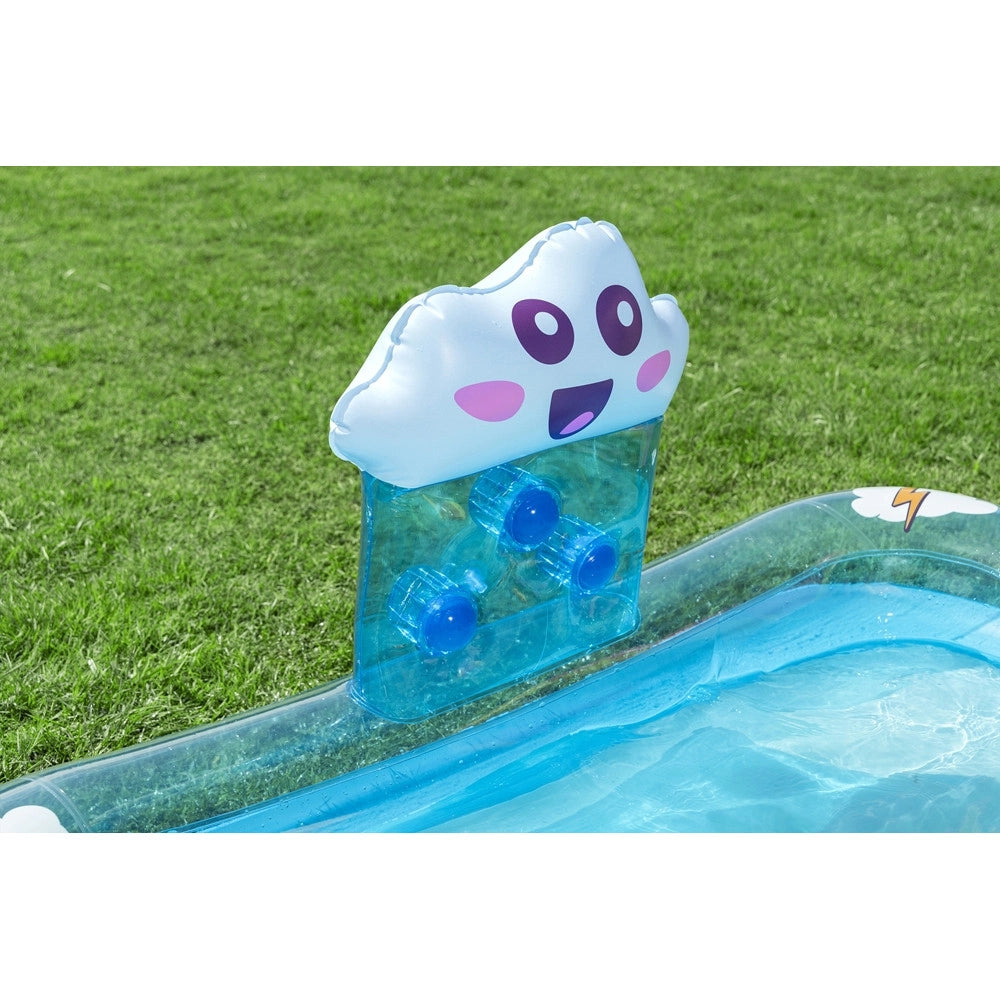 Trade Shop - Centro Giochi Acquatico Piscina Gonfiabile Bambini Con Scivolo Spruzzatore Arcobaleno 53174 -