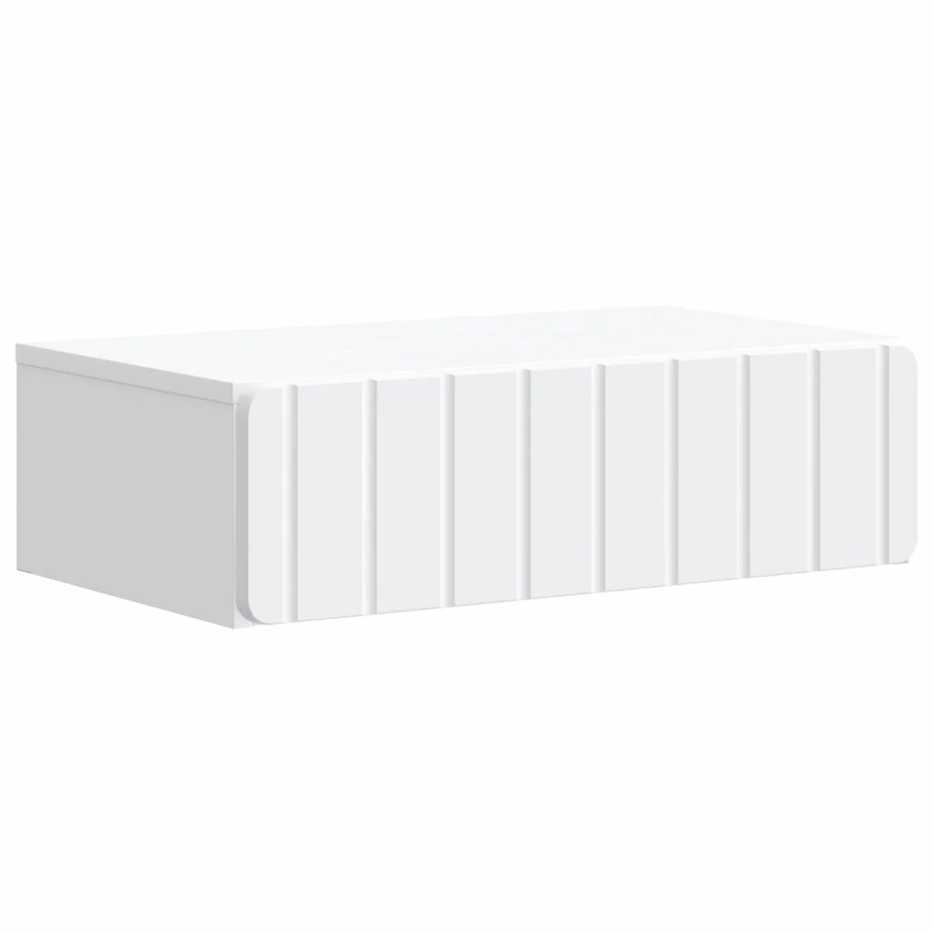 Tavolino da Parete Laterale Bianco 59 x 34,5 x 17 cm 898315